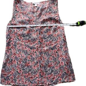 Hugo Boss Pink and Black Floral Tank Top